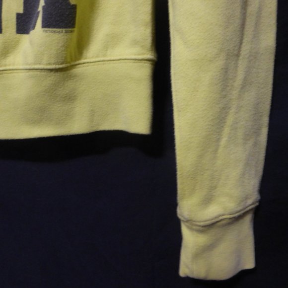 PINK, VICTORIA'S SECRET, xs, extra small, graphic yellow sweatshirt, EUC - Picture 14 of 15